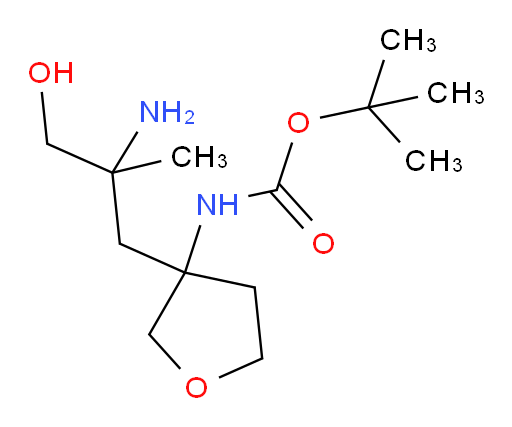 tert-butyl N-[3-(2-amino-3-hydroxy-2-methylpropyl)oxolan-3-yl]carbamate