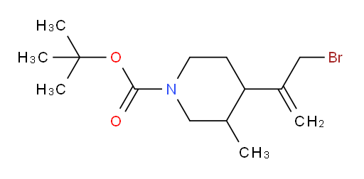 tert-butyl 4-(3-bromoprop-1-en-2-yl)-3-methylpiperidine-1-carboxylate