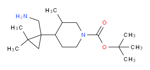 tert-butyl 4-[1-(aminomethyl)-2,2-dimethylcyclopropyl]-3-methylpiperidine-1-carboxylate