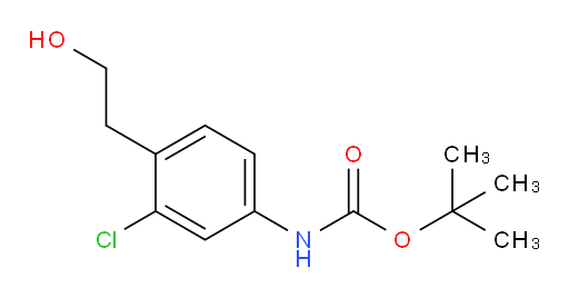 tert-butyl N-[3-chloro-4-(2-hydroxyethyl)phenyl]carbamate