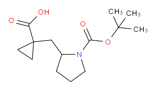 1-({1-[(tert-butoxy)carbonyl]pyrrolidin-2-yl}methyl)cyclopropane-1-carboxylic acid