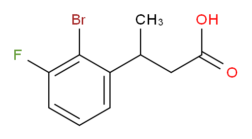 3-(2-bromo-3-fluorophenyl)butanoic acid