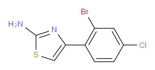 4-(2-bromo-4-chlorophenyl)-1,3-thiazol-2-amine