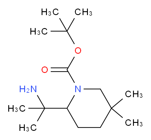 tert-butyl 2-(2-aminopropan-2-yl)-5,5-dimethylpiperidine-1-carboxylate