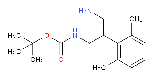 tert-butyl N-[3-amino-2-(2,6-dimethylphenyl)propyl]carbamate
