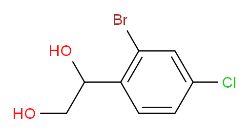 1-(2-bromo-4-chlorophenyl)ethane-1,2-diol