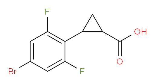 2-(4-bromo-2,6-difluorophenyl)cyclopropane-1-carboxylic acid