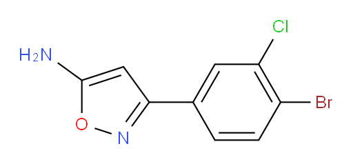 3-(4-bromo-3-chlorophenyl)-1,2-oxazol-5-amine