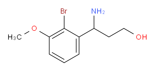3-amino-3-(2-bromo-3-methoxyphenyl)propan-1-ol
