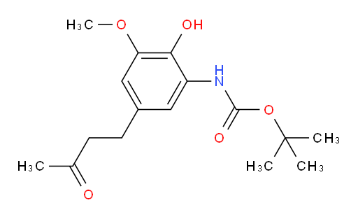 tert-butyl N-[2-hydroxy-3-methoxy-5-(3-oxobutyl)phenyl]carbamate