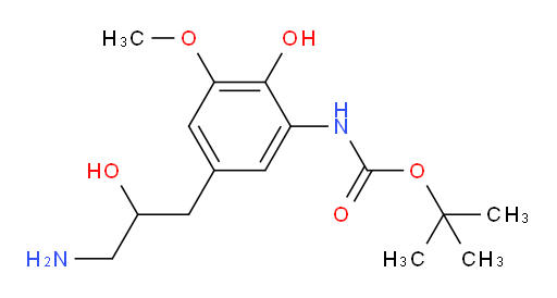 tert-butyl N-[5-(3-amino-2-hydroxypropyl)-2-hydroxy-3-methoxyphenyl]carbamate