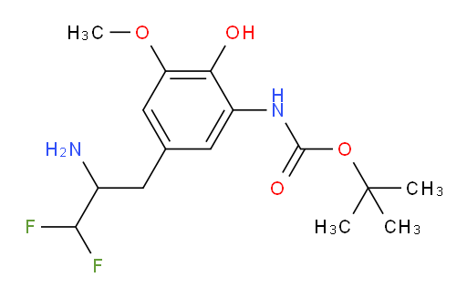 tert-butyl N-[5-(2-amino-3,3-difluoropropyl)-2-hydroxy-3-methoxyphenyl]carbamate