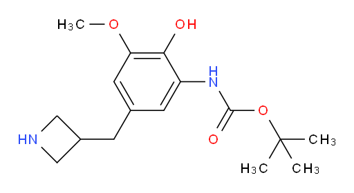 tert-butyl N-{5-[(azetidin-3-yl)methyl]-2-hydroxy-3-methoxyphenyl}carbamate