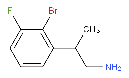 2-(2-bromo-3-fluorophenyl)propan-1-amine