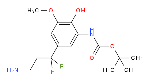 tert-butyl N-[5-(3-amino-1,1-difluoropropyl)-2-hydroxy-3-methoxyphenyl]carbamate
