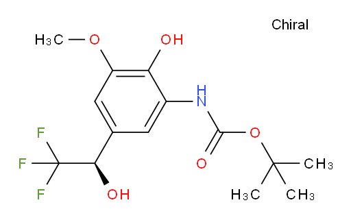 tert-butyl N-{2-hydroxy-3-methoxy-5-[(1R)-2,2,2-trifluoro-1-hydroxyethyl]phenyl}carbamate