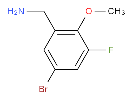 1-(5-bromo-3-fluoro-2-methoxyphenyl)methanamine