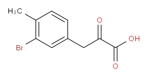3-(3-bromo-4-methylphenyl)-2-oxopropanoic acid