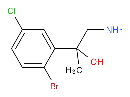 1-amino-2-(2-bromo-5-chlorophenyl)propan-2-ol