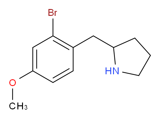 2-[(2-bromo-4-methoxyphenyl)methyl]pyrrolidine