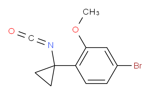 4-bromo-1-(1-isocyanatocyclopropyl)-2-methoxybenzene