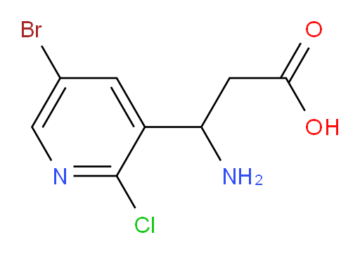 3-amino-3-(5-bromo-2-chloropyridin-3-yl)propanoic acid