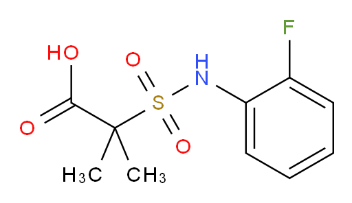 2-[(2-fluorophenyl)sulfamoyl]-2-methylpropanoic acid