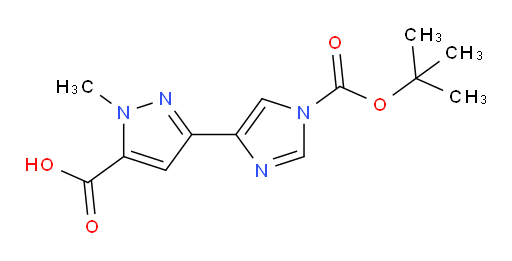 3-{1-[(tert-butoxy)carbonyl]-1H-imidazol-4-yl}-1-methyl-1H-pyrazole-5-carboxylic acid