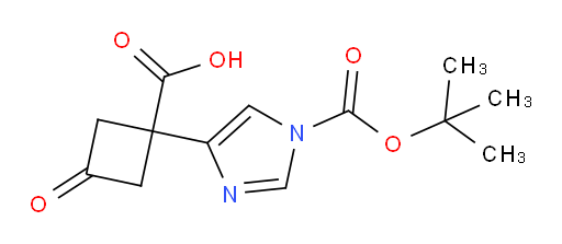 1-{1-[(tert-butoxy)carbonyl]-1H-imidazol-4-yl}-3-oxocyclobutane-1-carboxylic acid
