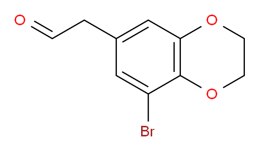 2-(8-bromo-2,3-dihydro-1,4-benzodioxin-6-yl)acetaldehyde