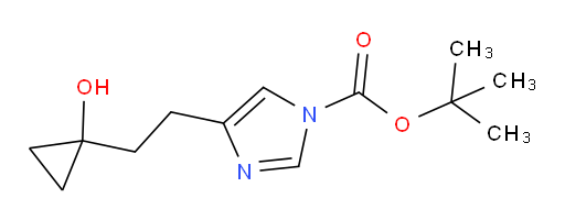 tert-butyl 4-[2-(1-hydroxycyclopropyl)ethyl]-1H-imidazole-1-carboxylate