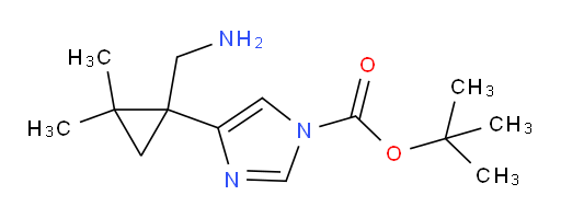 tert-butyl 4-[1-(aminomethyl)-2,2-dimethylcyclopropyl]-1H-imidazole-1-carboxylate