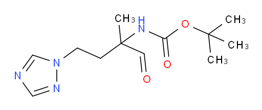 tert-butyl N-[2-methyl-1-oxo-4-(1H-1,2,4-triazol-1-yl)butan-2-yl]carbamate