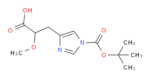 3-{1-[(tert-butoxy)carbonyl]-1H-imidazol-4-yl}-2-methoxypropanoic acid