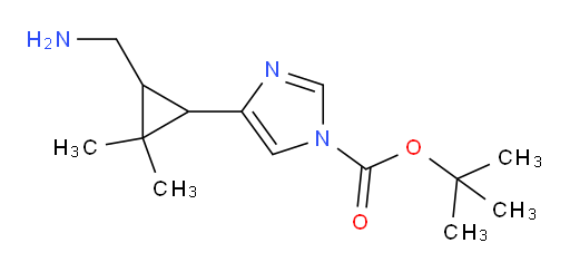 tert-butyl 4-[3-(aminomethyl)-2,2-dimethylcyclopropyl]-1H-imidazole-1-carboxylate