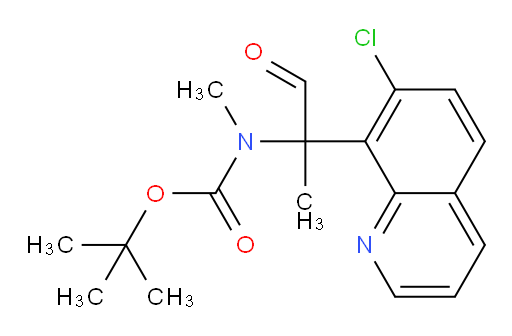 tert-butyl N-[2-(7-chloroquinolin-8-yl)-1-oxopropan-2-yl]-N-methylcarbamate