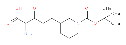 2-amino-5-{1-[(tert-butoxy)carbonyl]piperidin-3-yl}-3-hydroxypentanoic acid