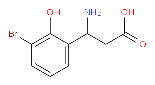 3-amino-3-(3-bromo-2-hydroxyphenyl)propanoic acid