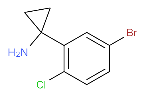 1-(5-bromo-2-chlorophenyl)cyclopropan-1-amine