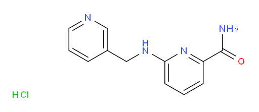 6-{[(pyridin-3-yl)methyl]amino}pyridine-2-carboxamide hydrochloride