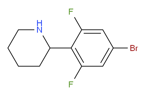 2-(4-bromo-2,6-difluorophenyl)piperidine