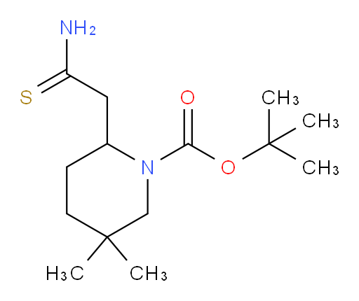 tert-butyl 2-(carbamothioylmethyl)-5,5-dimethylpiperidine-1-carboxylate
