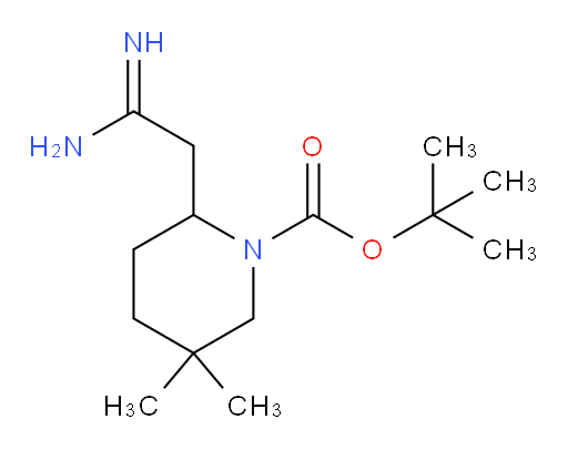 tert-butyl 2-(carbamimidoylmethyl)-5,5-dimethylpiperidine-1-carboxylate