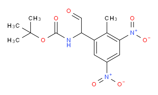 tert-butyl N-[1-(2-methyl-3,5-dinitrophenyl)-2-oxoethyl]carbamate