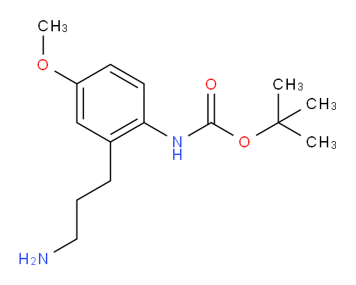tert-butyl N-[2-(3-aminopropyl)-4-methoxyphenyl]carbamate