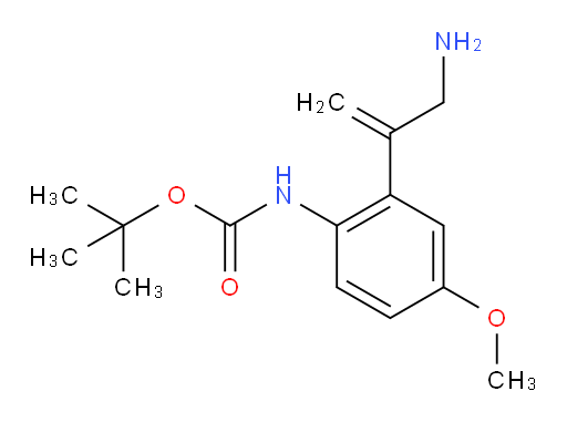 tert-butyl N-[2-(3-aminoprop-1-en-2-yl)-4-methoxyphenyl]carbamate