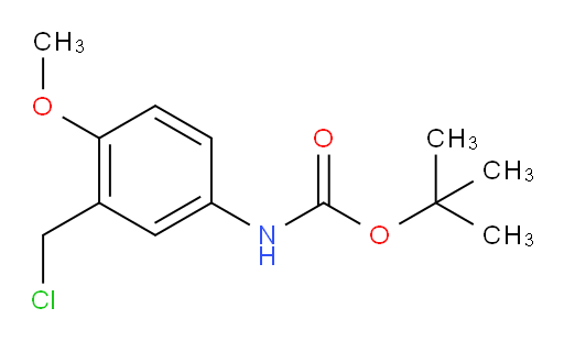 tert-butyl N-[3-(chloromethyl)-4-methoxyphenyl]carbamate
