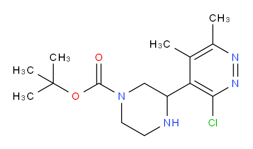 tert-butyl 3-(3-chloro-5,6-dimethylpyridazin-4-yl)piperazine-1-carboxylate