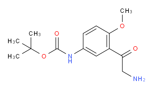 tert-butyl N-[3-(2-aminoacetyl)-4-methoxyphenyl]carbamate