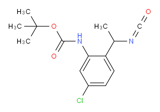 tert-butyl N-[5-chloro-2-(1-isocyanatoethyl)phenyl]carbamate